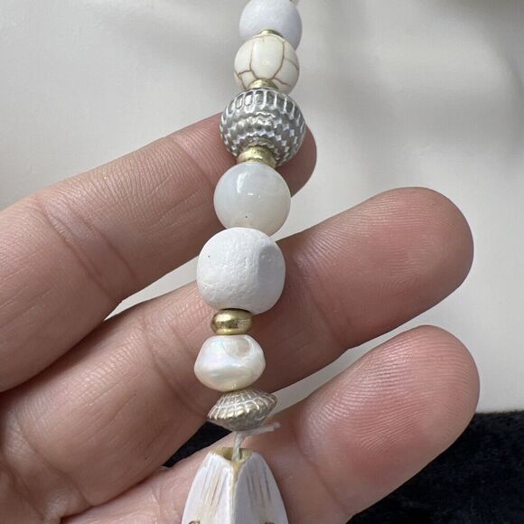 CHICO'S LONG BEADED MULTI-COLOR Multi-STRAND NECKLACE Seed Beads, mixed Media - Picture 5 of 8